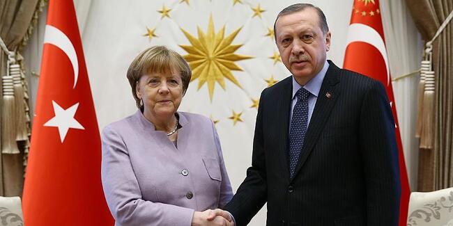 Son dakika haberi… Cumhurbaşkanı Erdoğan, Merkel ile görüştü