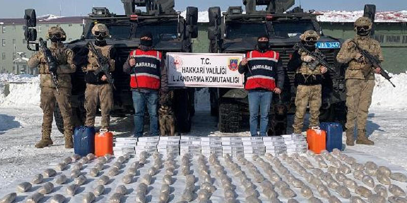 İran’dan, Hakkari’ye 12 katır sırtında getirilen 99 kilo eroin ele geçirildi