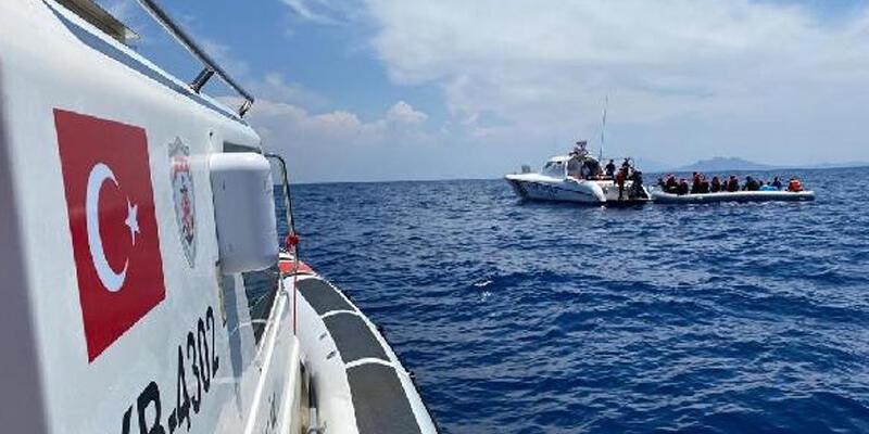 Datça ve Fethiye’de 107 kaçak göçmen kurtarıldı