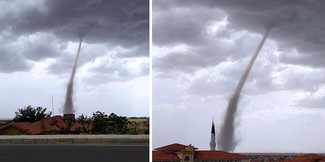 Ankara’da korkutan hortum